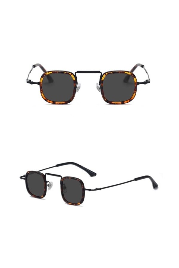 HPIRME Lunettes de soleil carrées polarisées femmes rétro petites lunettes de soleil hommes lunettes UV400 lunettes nuances,