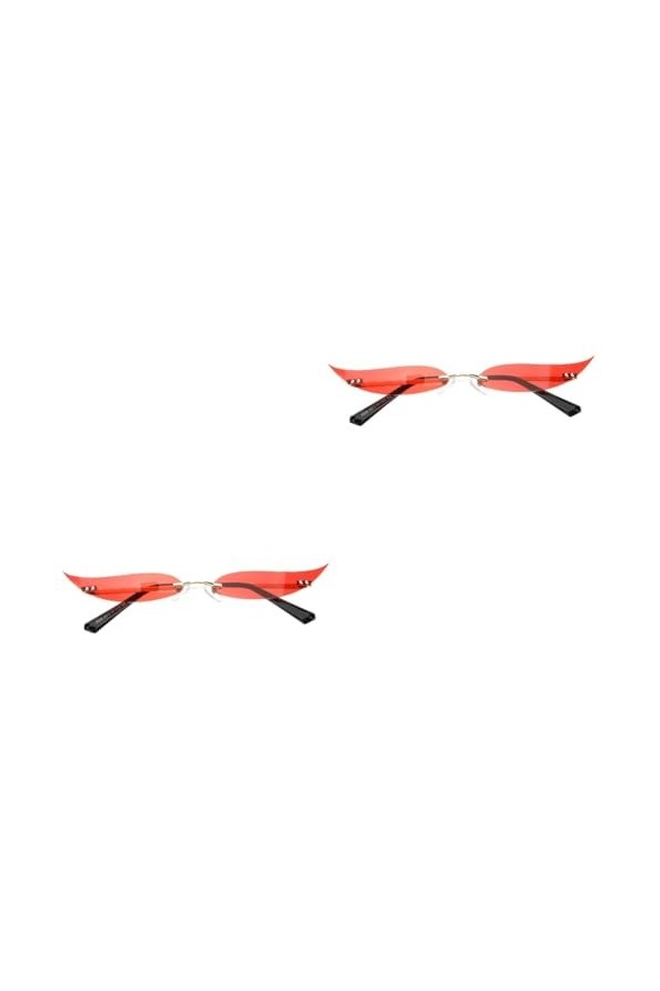 Gadpiparty 5 Pièces Lunettes De Soleil Sans Monture Lunettes De Soleil De Fête De Nouveauté Verres Teintés Sans Monture Lunet