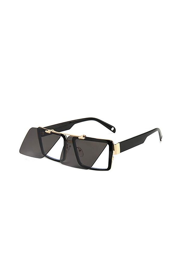 Lunettes de soleil pour femmes Anti-éblouissement rue Prise de vue en Clamshell anti-bleu clair Lunettes de soleil Lunettes d