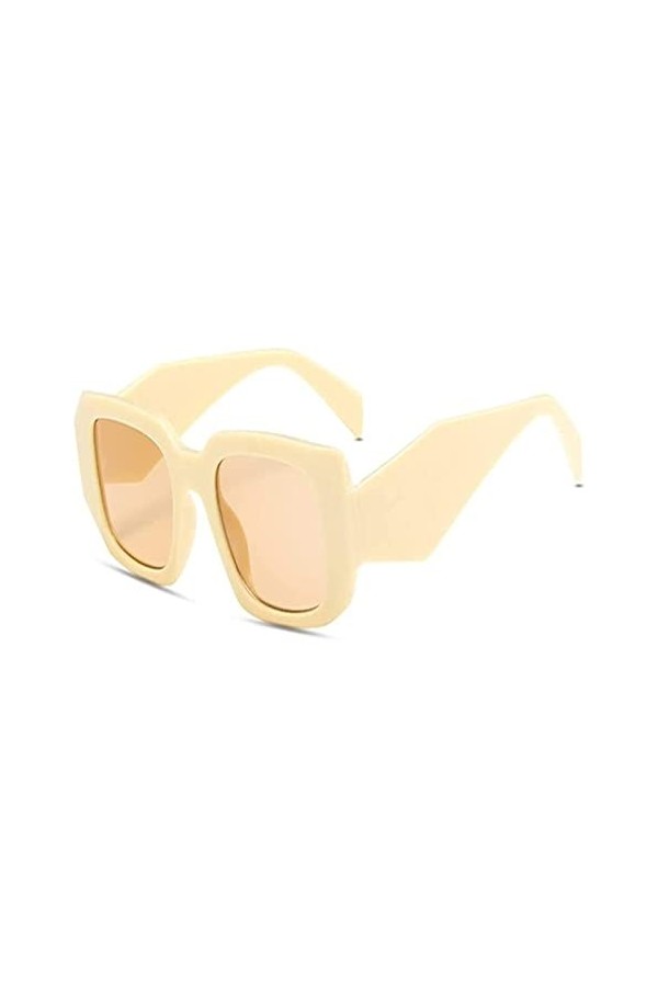LOMDEM Lunettes de soleil femmes carrées petites lunettes de soleil femmes dames lunettes lunettes nuances Color : 5, Size :