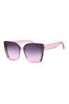 HCHES Lunettes de soleil œil de chat surdimensionnées femmes luxe mode grand cadre carré lunettes de soleil pour hommes rétro