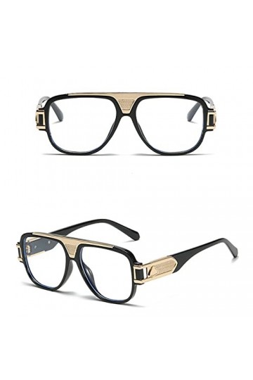 Lunettes de soleil carrées Steampunk de luxe pour hommes Designer Big Frame Lunettes de soleil Femmes Homme Vintage Black Lun