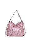 FANDARE Élégant Sac a Main Sacoche Femme Sacs Portés Epaule Cuir PU Étanche pour Achats Fête École Voyage Messenger Bags Brun