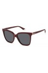 Polaroid Sunglasses PLD 4155/S/X 55/17/145 Women, LHF/M9 Burgundy, 55 Unisex