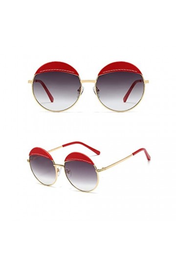 HCHES Lunettes de soleil rondes Vintage Femmes Lunettes de soleil Design Lunettes Femme Conduite Lunettes,C,Taille Unique