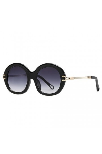 HPIRME Lunettes de soleil surdimensionnées Femmes Lunettes rondes Vintage Retro Shades, C5, Taille unique