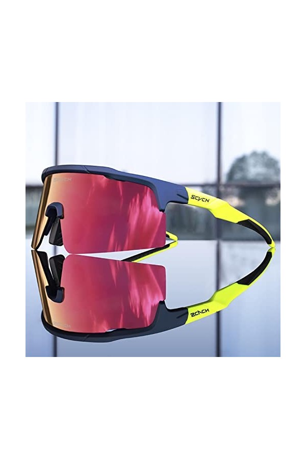 HYQW Lunettes de Soleil Cyclistes Lunes à vélo photochromiques Man Perymes de vélo de vélos MTB Femme extérieure Polarise Bik