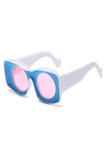 LOMDEM Lunettes de soleil femmes carré Hip Hop lunettes de soleil grand cadre jaune nuances dames lunettes lunettes UV400 Co