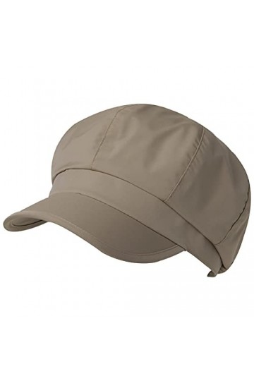 Jeff & Aimy Bérets pour femme - Chapeau de pluie imperméable avec visière - Kaki