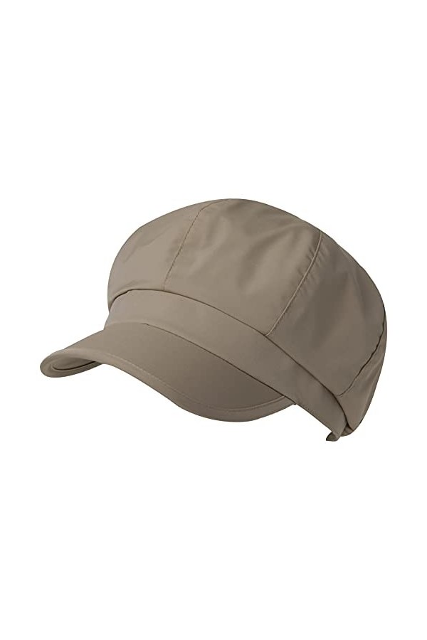 Jeff & Aimy Bérets pour femme - Chapeau de pluie imperméable avec visière - Kaki