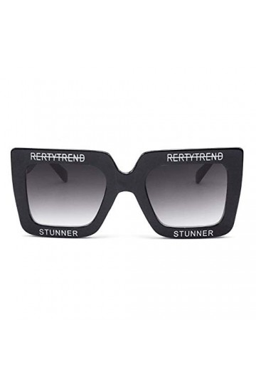 Raxinbang Lunettes de Soleil Nouvelle Lettre De Personnalité en Plastique Lunettes De Soleil Lunettes De Protection UV400 Pro