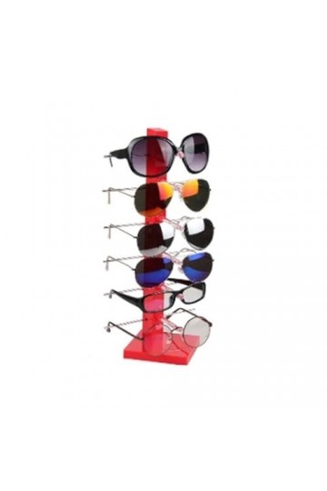 UNNS Lunettes Affichage 6 Couches de Forme de Forme Stand for Verres à Cadre en Plastique et Porte-métaux Verres de Lunettes 