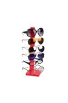 UNNS Lunettes Affichage 6 Couches de Forme de Forme Stand for Verres à Cadre en Plastique et Porte-métaux Verres de Lunettes 
