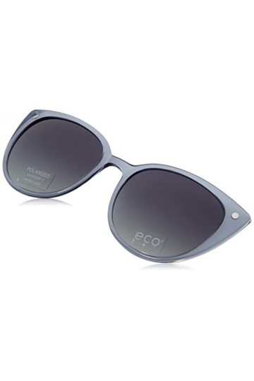 MODO & ECO Jade Clip on Lunettes de Soleil, Violet fumée, 54 Femme
