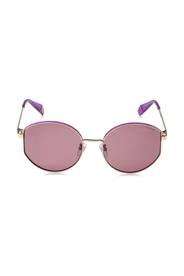 Polaroid PLD 6072/f/s/x Sunglasses, S9E/0F Gold Violet, 58 Unisex