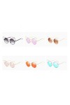 Heqianqian Femme Lunettes de Soleil Cat Eye Fashion Metal Frame Mirrored Flat Lenses Femme Lunettes de Soleil Verres pour la 