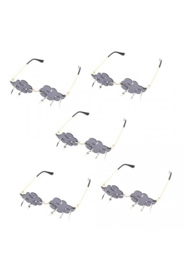 Abaodam 5 Pièces Sans Lunettes De Soleil Lunettes De Soleil Vintage Lunettes Rétro Lunettes De Bal Lunettes De Soleil Disco L