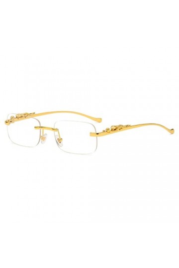 LHJCN Lunettes de Soleil Mode Vintage sans Monture carré Lunettes de Soleil Femmes Hommes Luxe Populaire Voyage Conduite Lune