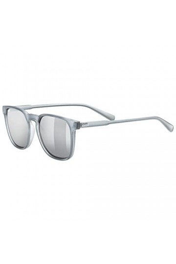 uvex Lgl 49 P - Lunettes de Soleil pour Hommes et Femmes - Polarisées - Effet Miroir - Clear/Blue - One Size