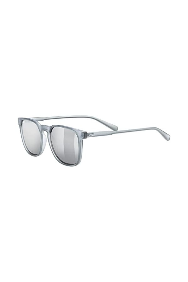 uvex Lgl 49 P - Lunettes de Soleil pour Hommes et Femmes - Polarisées - Effet Miroir - Clear/Blue - One Size