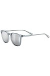 uvex Lgl 49 P - Lunettes de Soleil pour Hommes et Femmes - Polarisées - Effet Miroir - Clear/Blue - One Size
