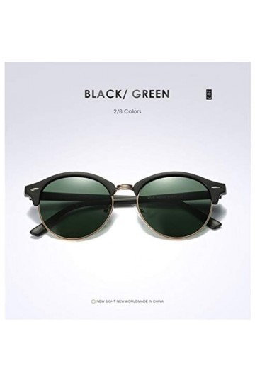 AUSUB Lunettes de Soleil Femme Hommes Femmes Club Tour des Lunettes polarisantes Lunettes de Soleil Rondes Lunettes de Soleil