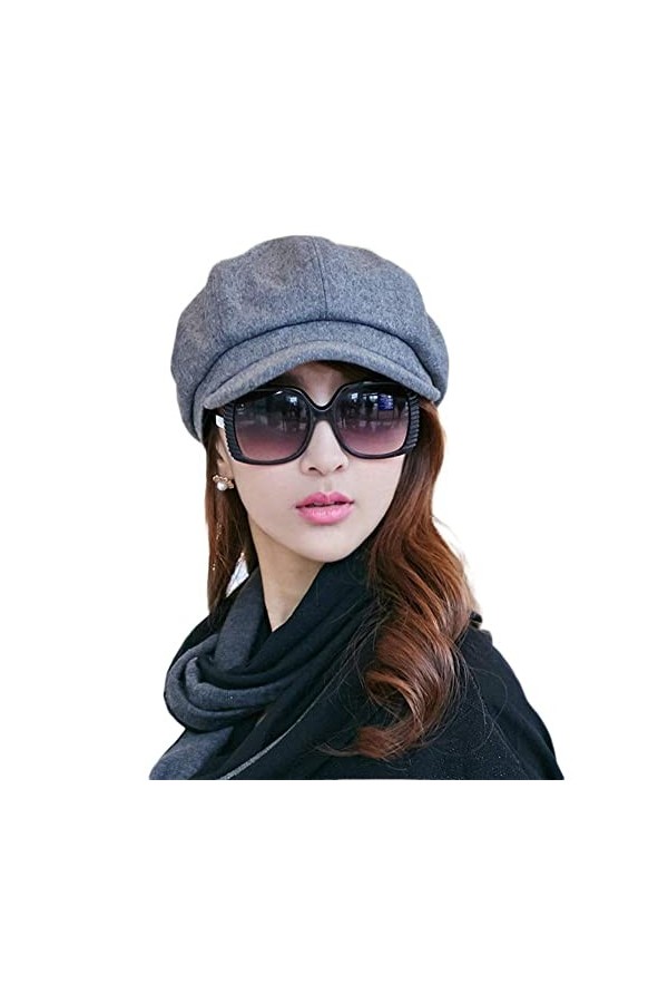 Fasbys Newsboy Cap for Women, Ivy Gatsby Cabbie Hats Bakerboy Style Peaked Visor Berets Hats