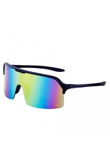 HCHES Lunettes de soleil surdimensionnées pour hommes Protection UV400 Sport Lunettes de soleil Femmes, C3 MIRROR COLORFUL, t