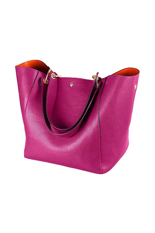 Sac à Main Femme Petit Sac Bandoulière Cabas Fourre Tout Cuir Sac Elégant Ville Travail Poches Multiples Shopper Porté Epaule