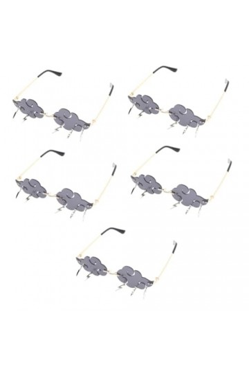 ifundom 5Pcs Pas De Lunettes De Soleil Lunettes De Mode Pour Femmes Vêtements Vintage Lunettes Pour Le Bal Lunettes De Fête À
