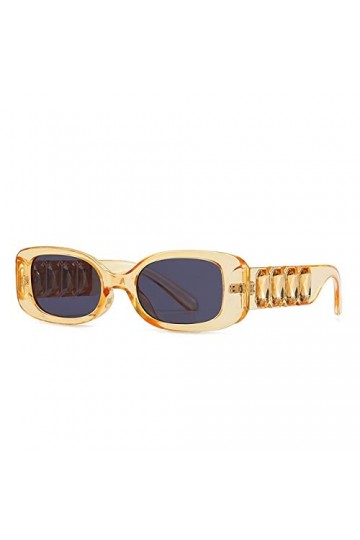 Vintage petit carré cristal brillant lunettes de soleil pour femmes chaîne jambe Hip Hop lunettes de soleil hommes Hip Hop lu