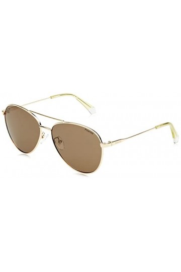 Polaroid PLD 4142/g/s/x Sunglasses, 01Q/SP Gold Brown, 60 Unisex
