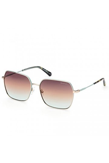 Gant, Lunettes de soleil GA8083 forme géométrique or couleur verres marron dégradé, or