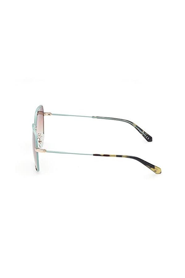 Gant, Lunettes de soleil GA8083 forme géométrique or couleur verres marron dégradé, or