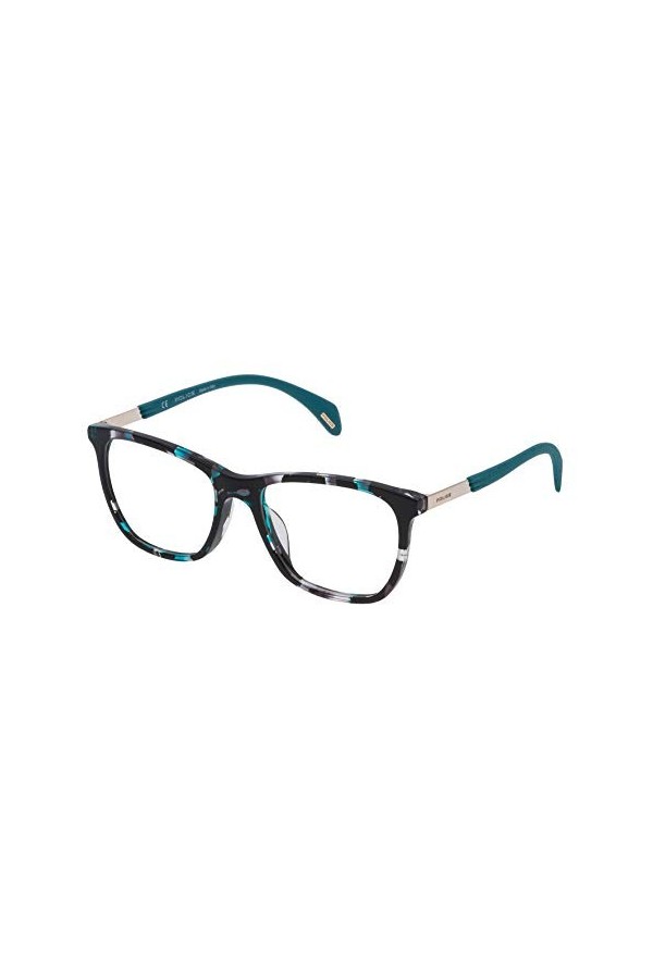 Police VPL630530AE8 Lunettes de Soleil, Turquoise Havana+Turquoise, 53/16/140 Femme