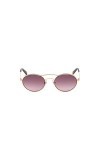 Web Eyewear WE0270 Lunettes de Soleil, Gold/Other/Gradient Or Mirror Violet, 53 Mixte
