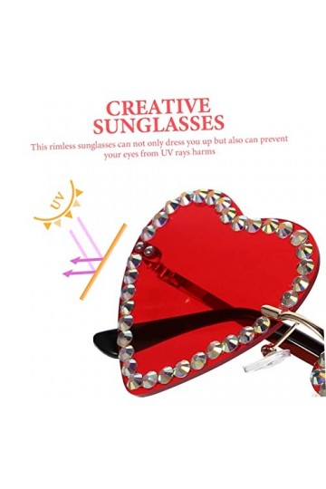 TENDYCOCO 5 Paires Lunettes De Soleil Hip-hop Lunettes De Fête Sans Monture Lunettes De Fête De Nouveauté Lunettes De Soleil 