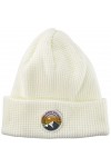 Volcom Waffle Patch Beanie Béret, Blanc, S Femme