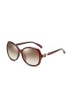 HPIRME Lunettes de soleil femmes lunettes de soleil monture en plastique lunettes de jambe en métal Uv400, marron, taille uni
