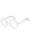 XINGYU Octagon Lunettes de Soleil pour Femmes Rond Miroir rétro Ovale Petites Lunettes de Soleil Jaune Bleu Femmes Argent