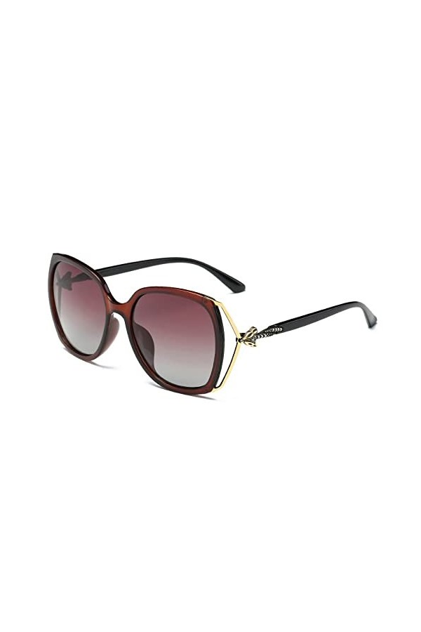 HCHES Décoration mode luxe lunettes de soleil femmes concepteur lunettes de soleil femme métal Vintage De Sol Feminino, C05 t