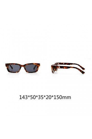 SENFEISM Lunettes de soleil rectangulaires tendance pour femme - Style rétro - Style œil de chat - Style décontracté