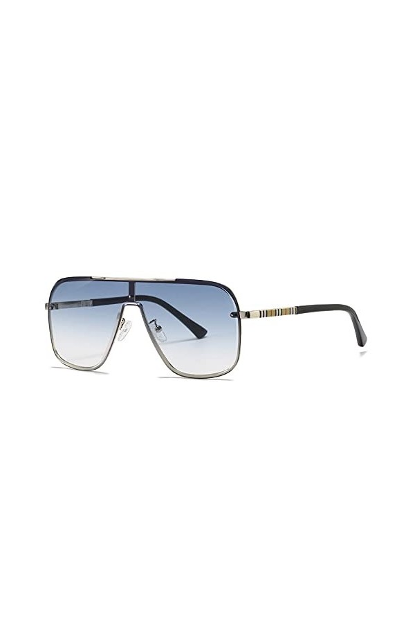 HCHES Lunettes de soleil surdimensionnées à une lentille pour hommes et femmes Lunettes de soleil pour femmes Lunettes de pil