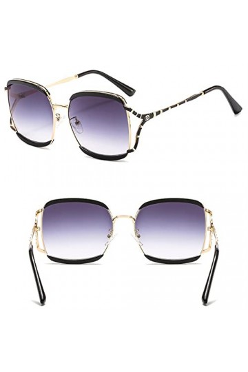 HCHES Lunettes de soleil rétro carrées en forme de Y pour femmes, lunettes de soleil surdimensionnées à la mode pour femmes, 