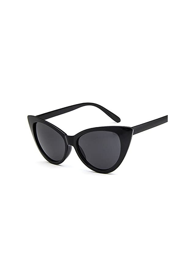 EDDHA Lunettes de soleil mode pour femmes, lunettes de soleil œil de chat, lunettes de soleil rétro pour femmes couleur : bl