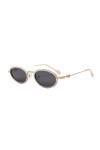 Lunettes de Soleil Ovales Polarisées en Diamant Femmes Lunettes de Soleil en Alliage Cool Lunettes pour Hommes Lunettes UV400