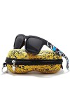 JOYAS 24 Lunettes de Soleil Surf Cool Polarisées avec étui et chiffon pour femme et homme - Multicolore -