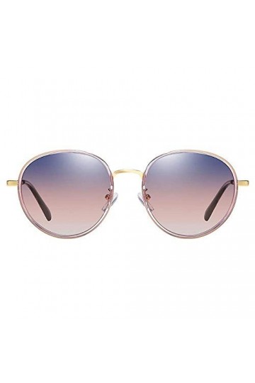 Lunettes De Soleil Lunettes De Soleil Nouvelles Lunettes De Soleil Polarisées Pour Femmes Mode Violet Cadre Rond Lunettes De 