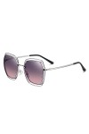 HPIRME Lunettes de soleil polarisées surdimensionnées pour femme Shield Lunettes de soleil Protection UV, C3 rose, taille uni
