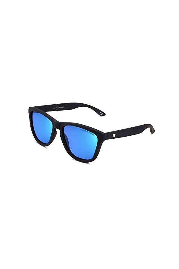 CLANDESTINE Model Matte Black Light Blue - Lunettes de soleil Nylon HD homme & femme